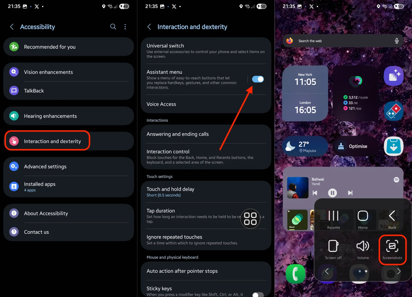 Comment faire une capture d'écran sur Galaxy S25 (y compris la capture longue) 5 Prenez une capture d'écran sur le Galaxy S25