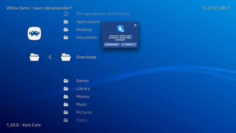 Apple Mac mini M4 ou Playstation : Quelle est la meilleure console de jeu ? 14 Activer l'accès aux fichiers de Retroarch sous macOS