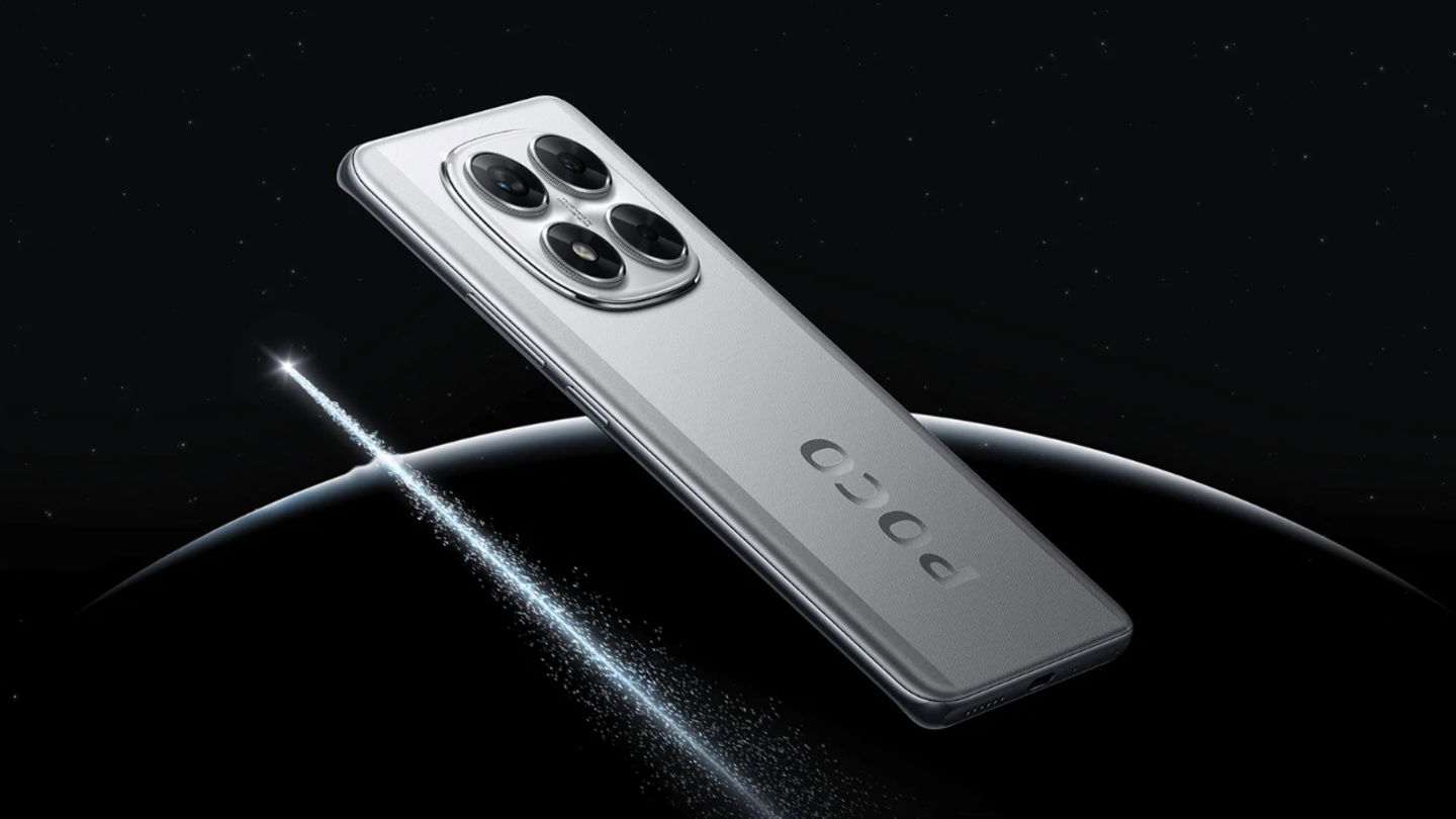 POCO X7 en couleur argent