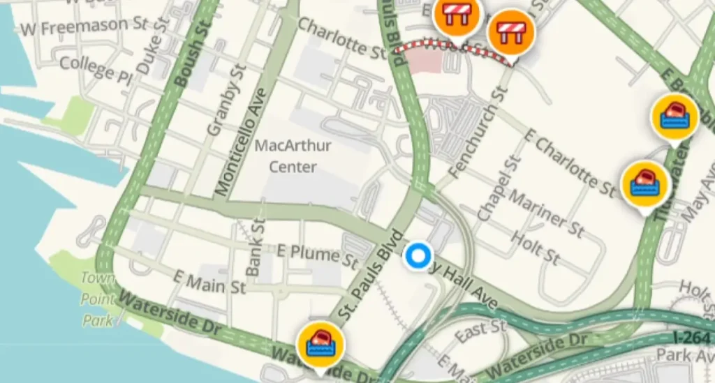 Alertes d'inondation Waze