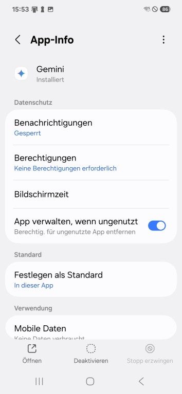 Désactive les applications d'assistance. (Capture d'écran)