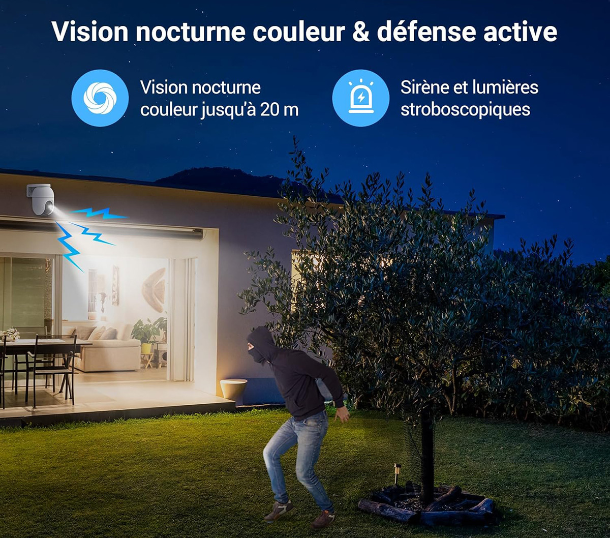La Caméra de surveillance Wi-Fi parfaite et pas chère ? EZVIZ C8c 4K 6 Ezviz C8c 4k Vision Nocturne Defense Active