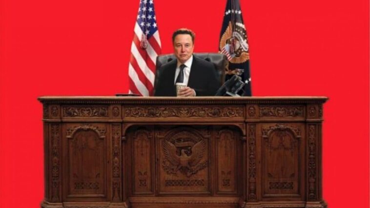 Elon Musk derrière le bureau de la Maison Blanche : décryptage de la nouvelle couverture du Time 1 Elon Musk derrière le bureau de la Maison Blanche : décryptage de la nouvelle couverture du Time