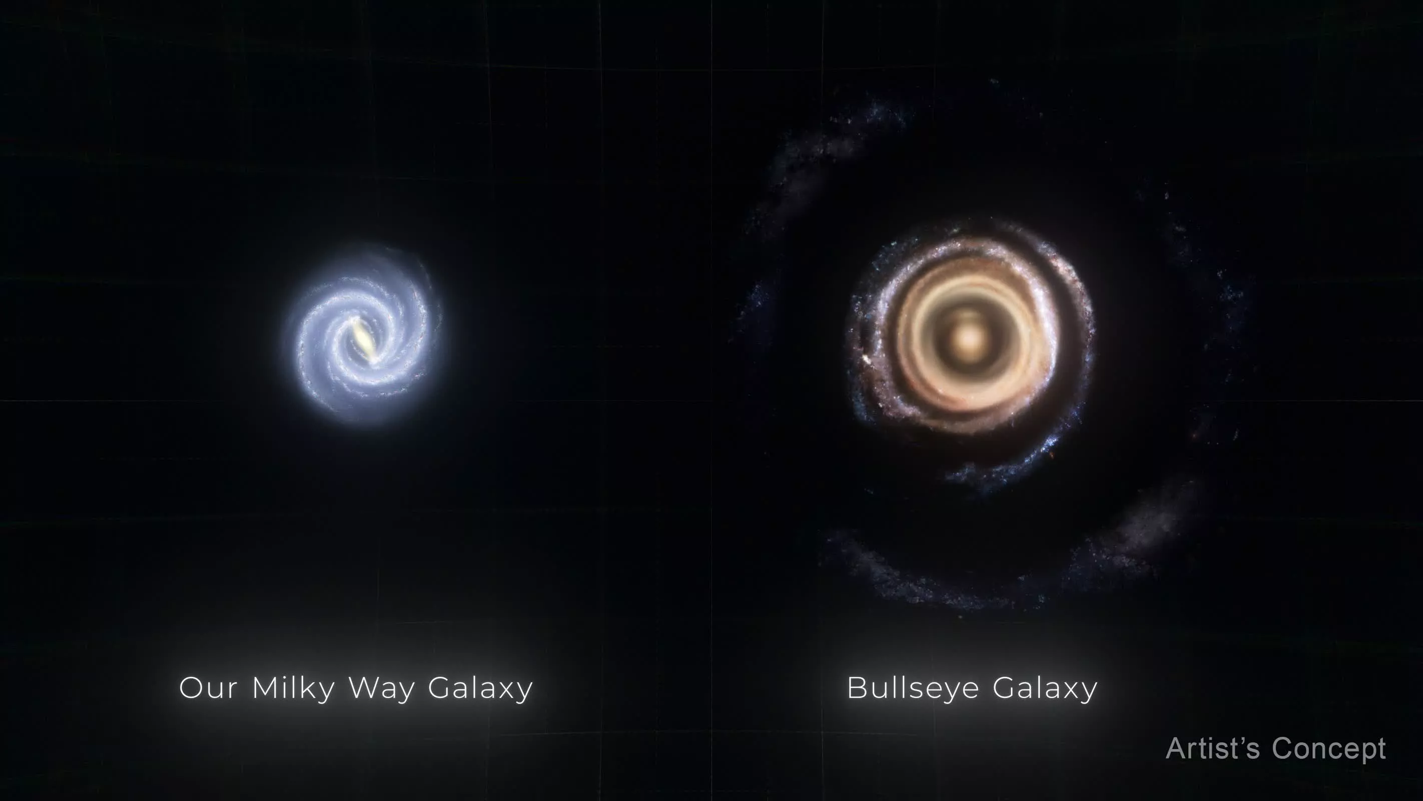 Hubble dévoile une galaxie géante en forme de "cible" avec neuf cercles spectaculaires 2 Hubble devoile une galaxie geante en forme de cible avec