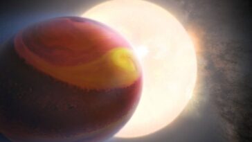 Le climat d'une planète extraterrestre sidère les scientifiques : "On dirait de la science-fiction" 5 Illustration de Tylos (WASP-121b), une exoplanète en orbite autour de l'étoile WASP-121 de la constellation de la Poppe / Crédit : NASA, ESA, Quentin Changeat (ESA/STScI), Mahdi Zamani (ESA/Hubble)
