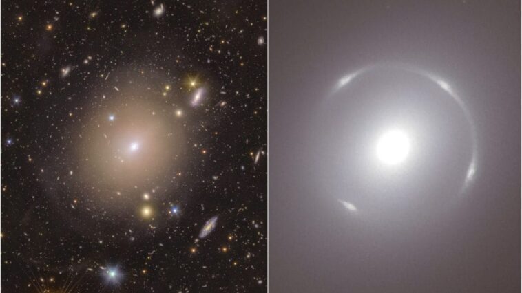 Le télescope spatial Euclid capture un parfait anneau d'Einstein : la clé d'une nouvelle galaxie 1 ESA/Euclide/Euclid Consortium/NASA | L'anello di Einstein attorno alla galassia NGC 6505