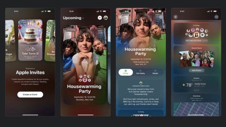 Les Invitations Apple sont enfin là : découvrez l'application pour iPhone qui vous permet de créer des invitations personnalisées (et bien plus encore) 1 Apple Invites est désormais officiel : voici l'application pour iPhone qui vous permet de créer des invitations personnalisées (et bien plus encore)