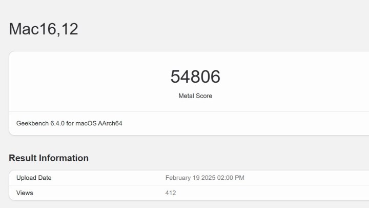 Les performances du MacBook Air M4 rivalisent presque avec celles des modèles Pro 2 Le benchmark Geekbench 6 du M4 MacBook Air du 19 février.