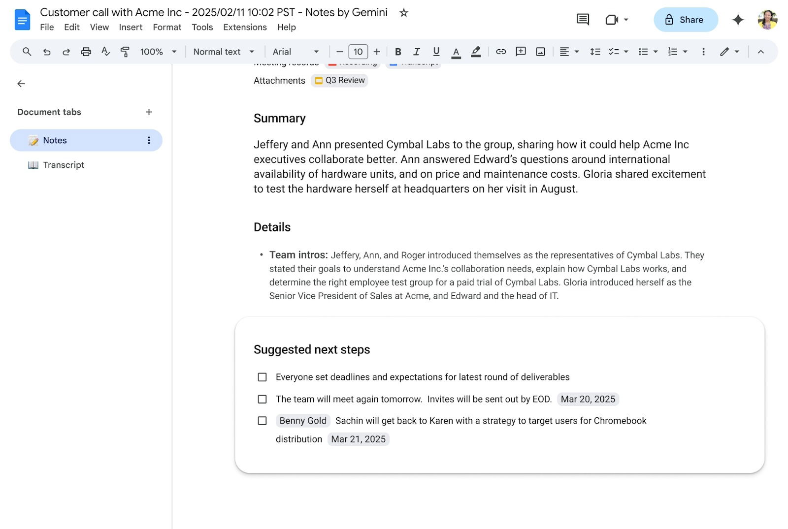 Moins d'effort, plus de productivité : Google Meet va générer des tâches automatiques grâce à Gemini 3 Moins d'effort, plus de productivité : Google Meet créera des tâches automatiques grâce à Gemini