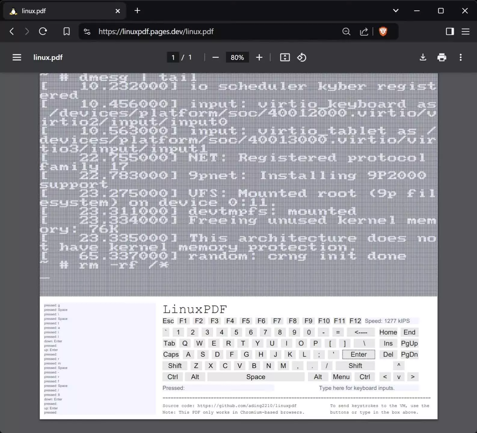 Un étudiant transforme un PDF en un émulateur Linux fonctionnel 2 Un etudiant transforme un PDF en un emulateur Linux fonctionnel