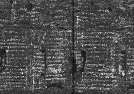 Le papyrus d'Herculanum PHerc. 172, l'un des trois papyrus conservés à la bibliothèque Bodléienne de l'Université d'Oxford, qui va être lu avec l'IA / Crédit : Vesuvius Challenge