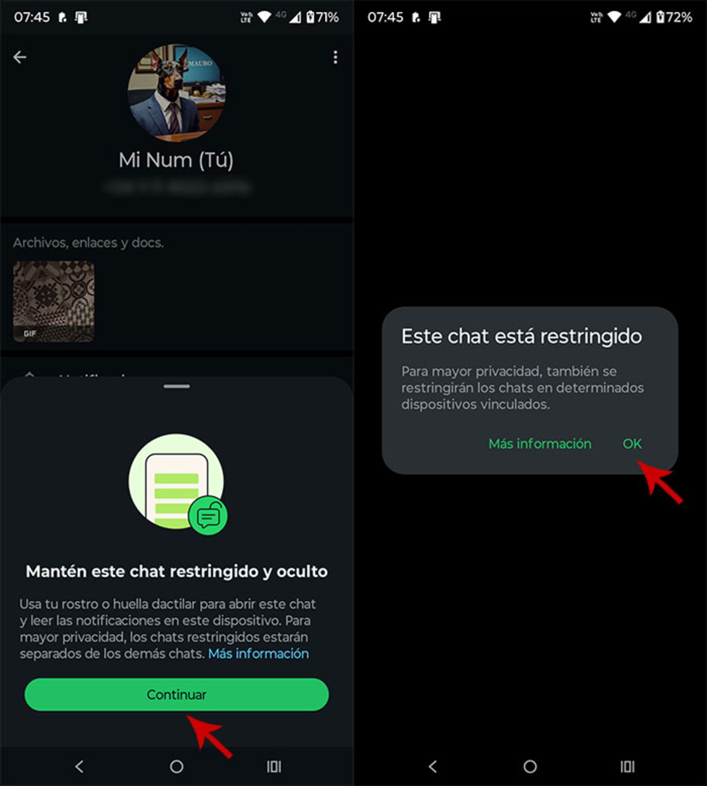 Comment cacher des images sensibles dans un chat WhatsApp facilement ? 6 Restreindre une discussion sur WhatsApp