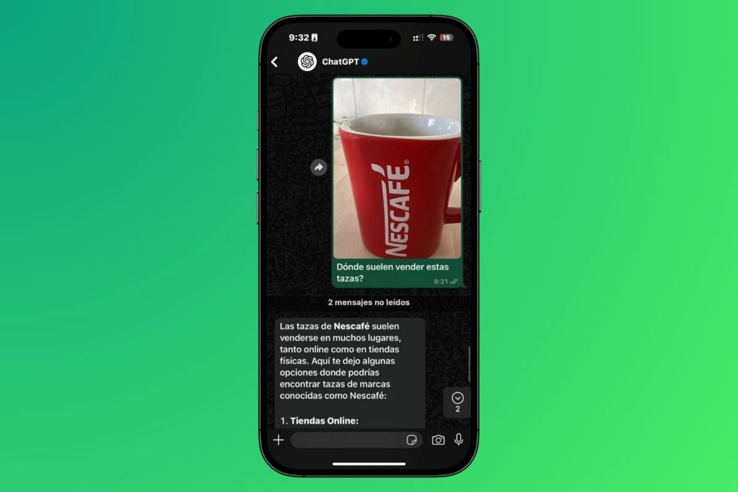 Comment intégrer ChatGPT sur WhatsApp : guide complet pour exploiter l'IA dans l'appli 7 Comment avoir ChatGPT sur WhatsApp : guide complet pour utiliser l'IA dans l'application de messagerie