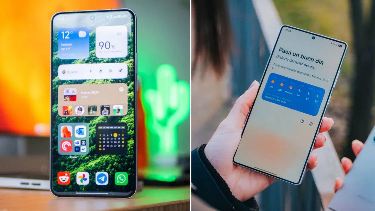 Écrans allumés du Xiaomi 15 Ultra et du Samsung Galaxy S25 Ultra