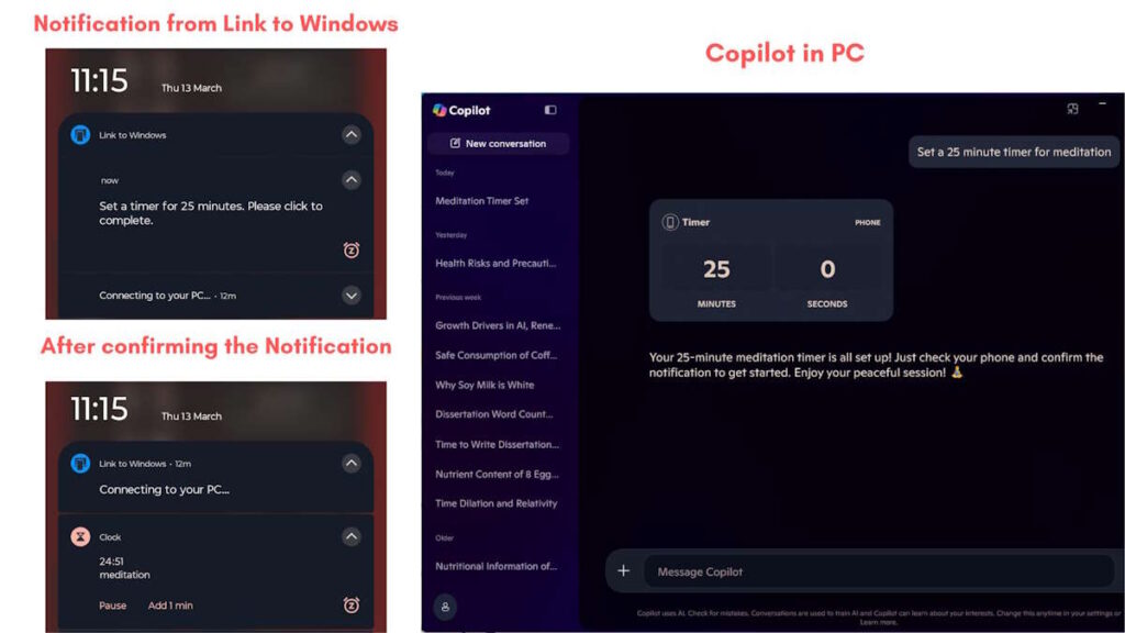 Copilot de Windows 11 peut désormais contrôler les smartphones Android 4 Copilot Windows 11 Android smartphones Microsoft