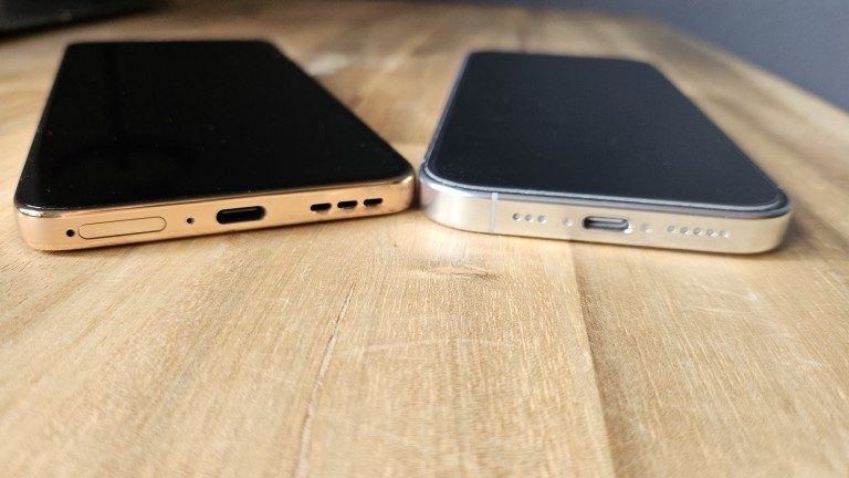 Mille euros en plus – pour quoi faire ? Comparatif de deux smartphones 11 Apple iPhone 16 Pro vs Motorola Edge 50 Neo Lautsprecher 1