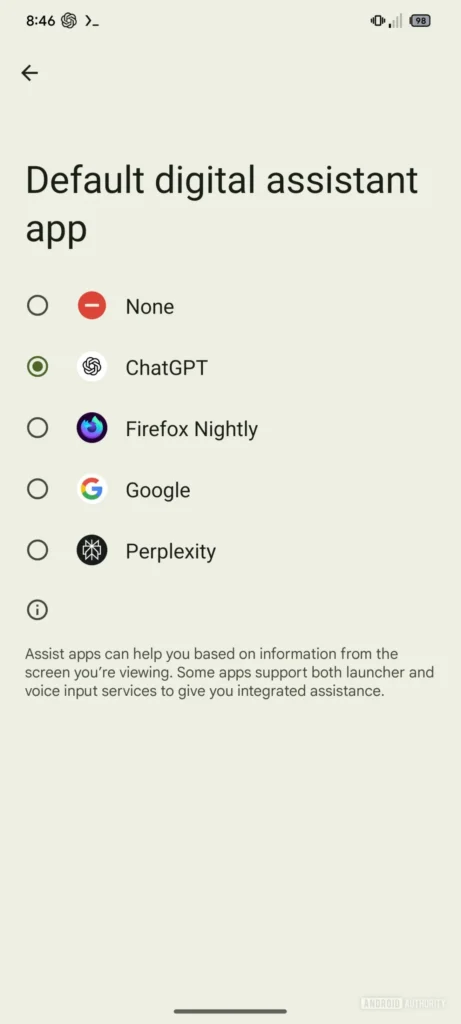ChatGPT Android assistente OpenAI Google