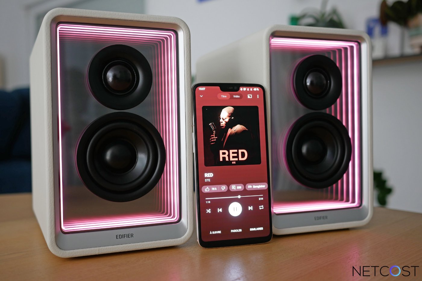 Edifier QR65 : TEST des Enceintes actives au design lumineux 41 Edifier Qr65 Enceinte Amplifie Test Review Netcost (34)