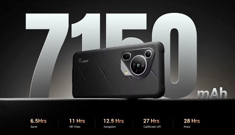 FOSSiBOT F112 Pro : Le smartphone robuste 5G qui ne sacrifie pas le style en promo 13 Fossibot F112 Pro Battery