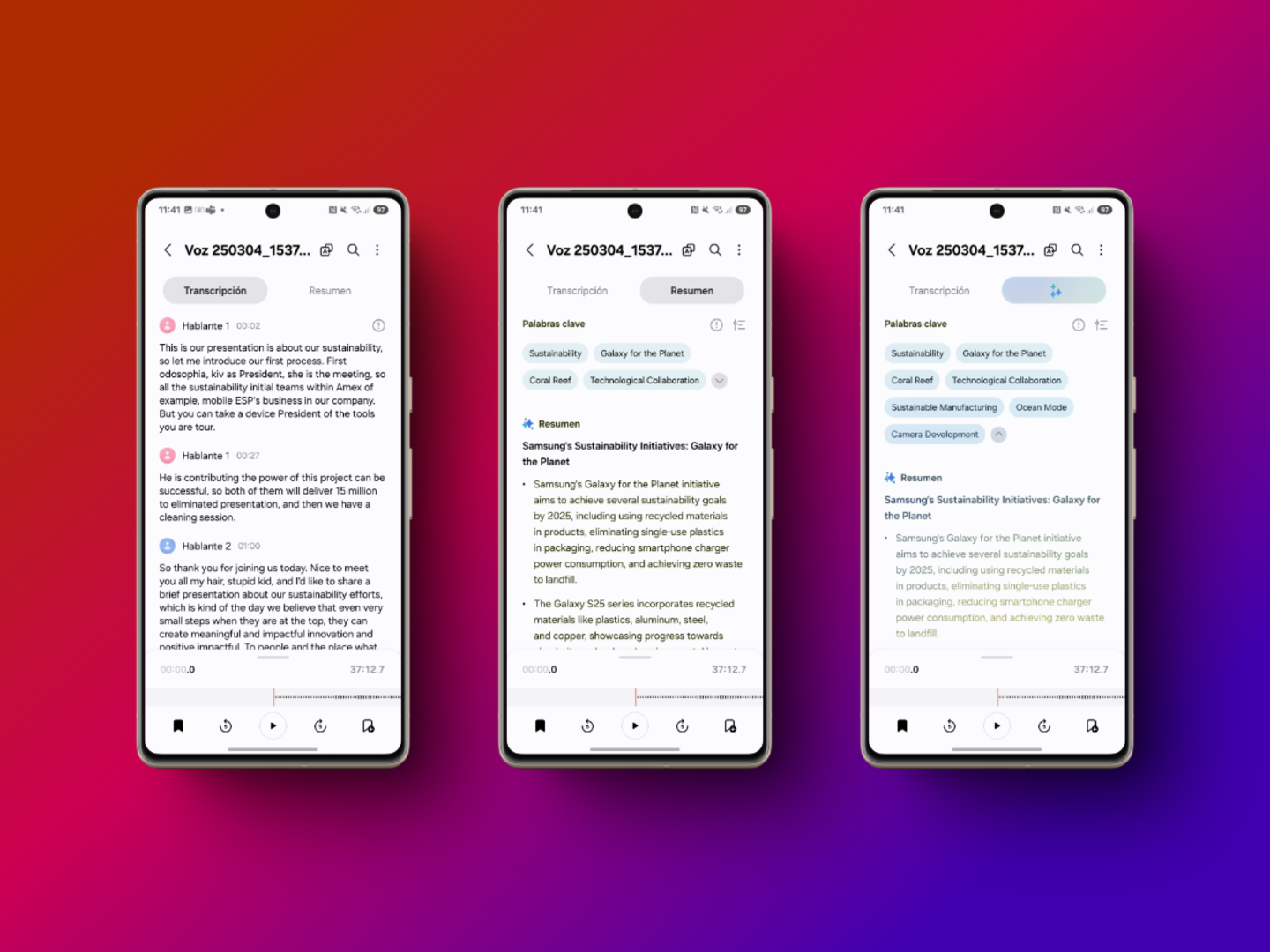 Galaxy AI : notre meilleur allié au MWC 2025 pour enregistrer et transcrire des interviews 3 One UI révolutionne notre relation avec nos smartphones