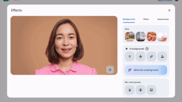Google Meet permet enfin de créer des arrière-plans personnalisés grâce à l'IA ! 4 Google Meet maintenant permet de créer des fonds personnalisés avec IA