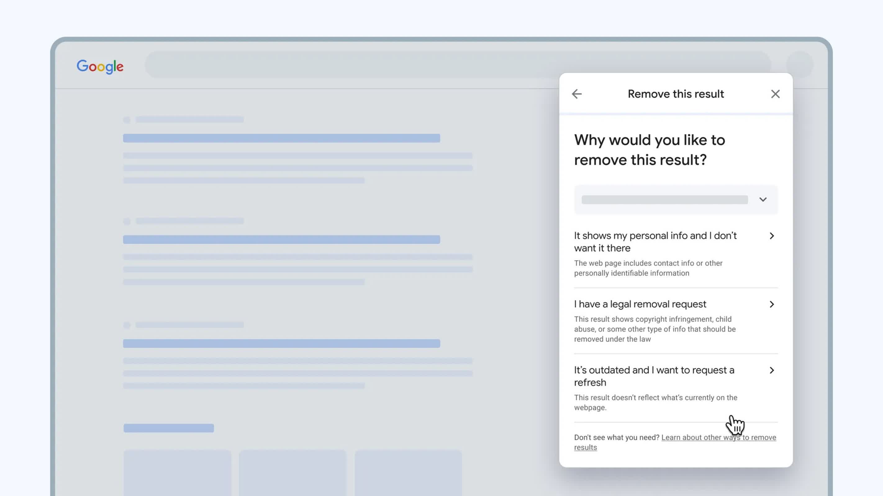 Google facilite la suppression de vos informations personnelles des résultats de recherche 2 Google facilite la suppression de vos informations personnelles des resultats