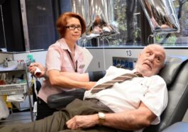 James Harrison alla sua ultima donazione nel 2018