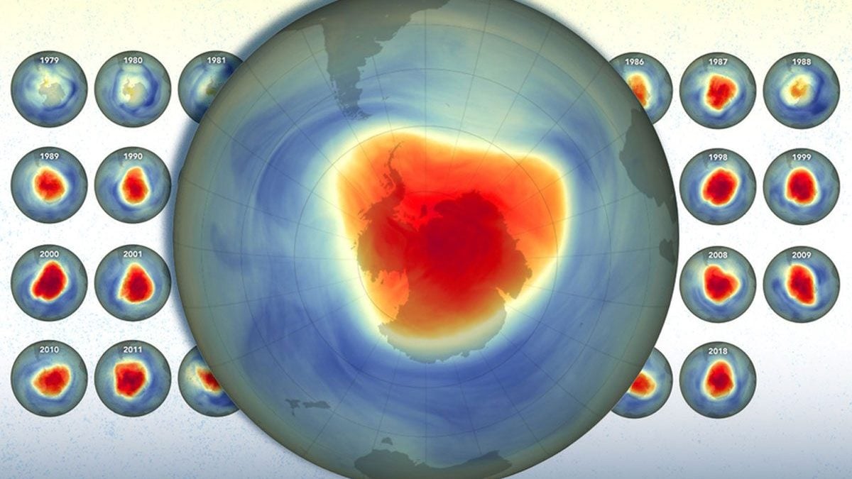 Le trou de la couche d'ozone est sur le point de se refermer complètement : une avancée historique pour la santé de la planète 2 Le trou de la couche d'ozone est en train de se cicatriser, comme résultat direct des efforts mondiaux pour réduire les substances qui appauvrissent l'ozone. L'image ci-dessus montre la couche d'ozone au 28 septembre 2024 / Crédit MIT.