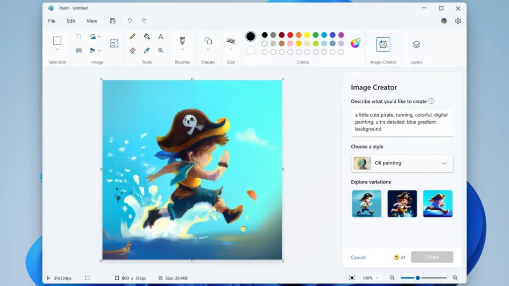 Microsoft dévoile des nouveautés IA pour Paint et Bloc-notes, mais uniquement pour les abonnés 3 Microsoft IA Windows payer Paint