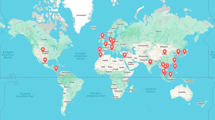iPhone : découvrez où il est fabriqué ! 3 Image d'une carte des fournisseurs Apple qui produisent l'iPhone