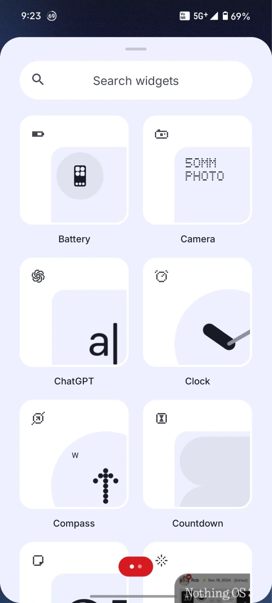 Comment personnaliser l'écran d'accueil de la série Nothing Phone (3a) pour un style unique et percutant 7 Personnaliser le widget Nothing Phone 3a