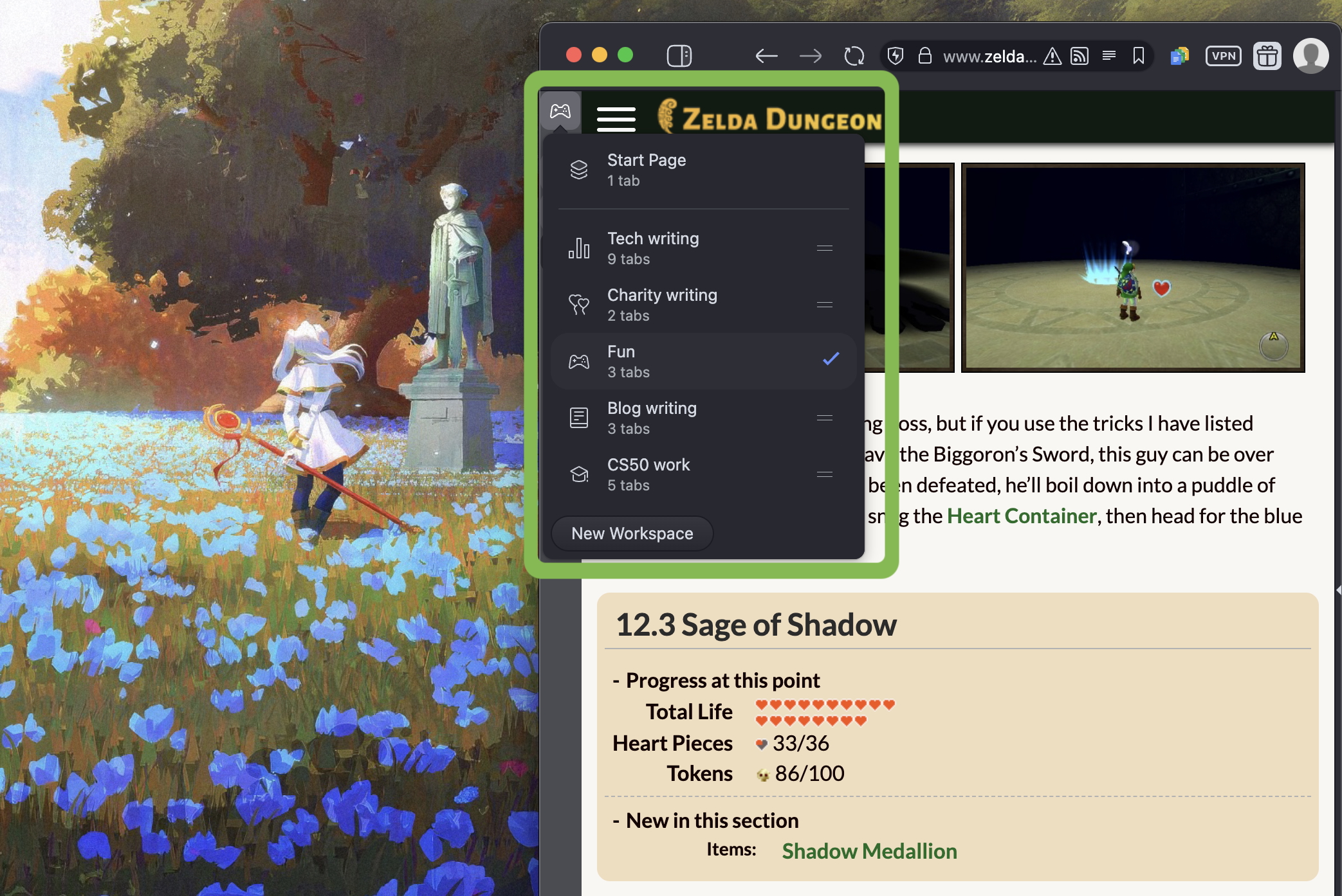 J'ai abandonné Chrome pour le navigateur Vivaldi, et c'est génial ! 3 Espaces de travail dans Vivaldi.