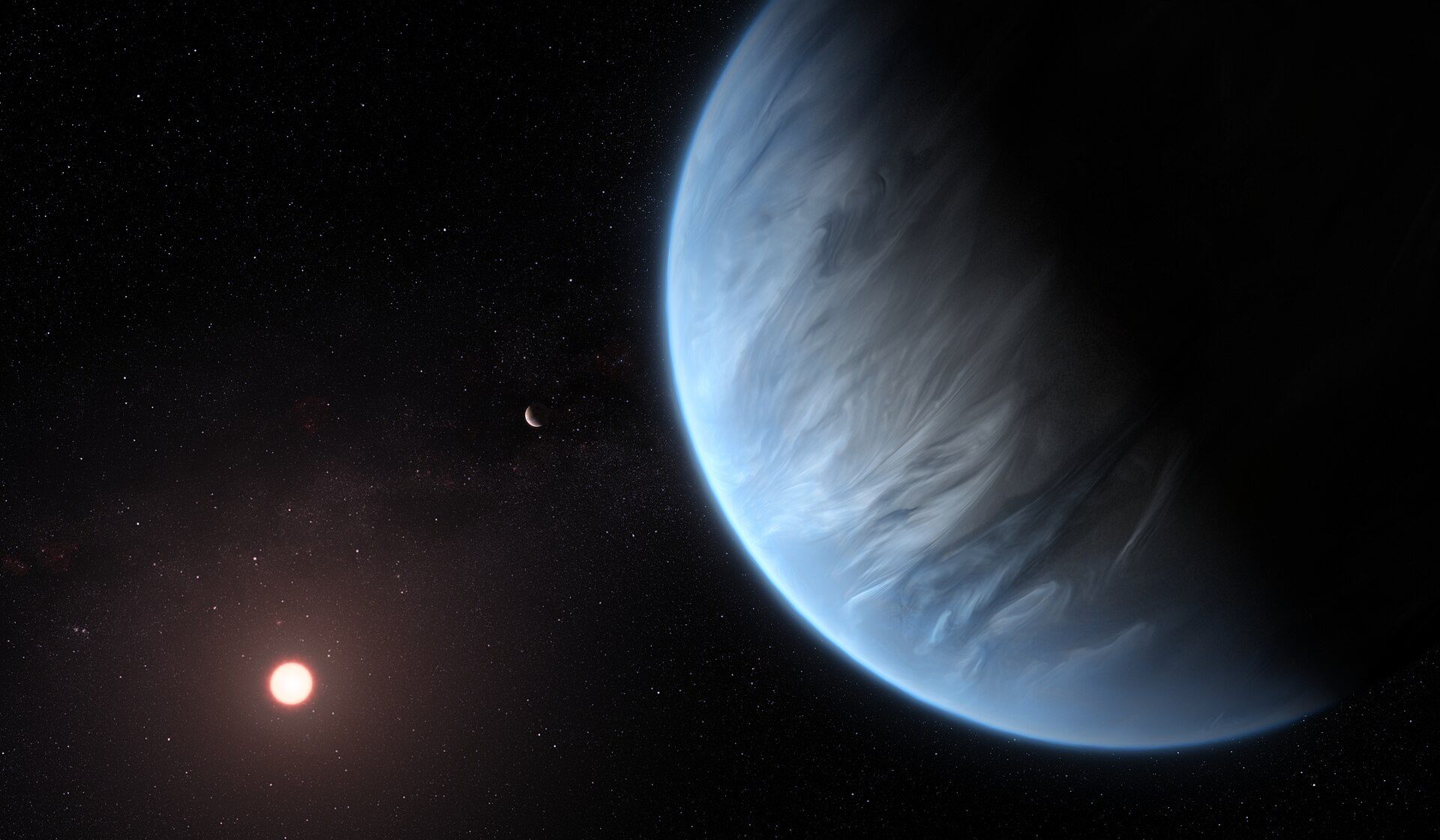Les preuves les plus solides de vie extraterrestre découvertes sur une planète à 124 années-lumière : une découverte révolutionnaire 3 Illustration de l'exoplanète K2-18b. Crédit: ESA/Hubble
