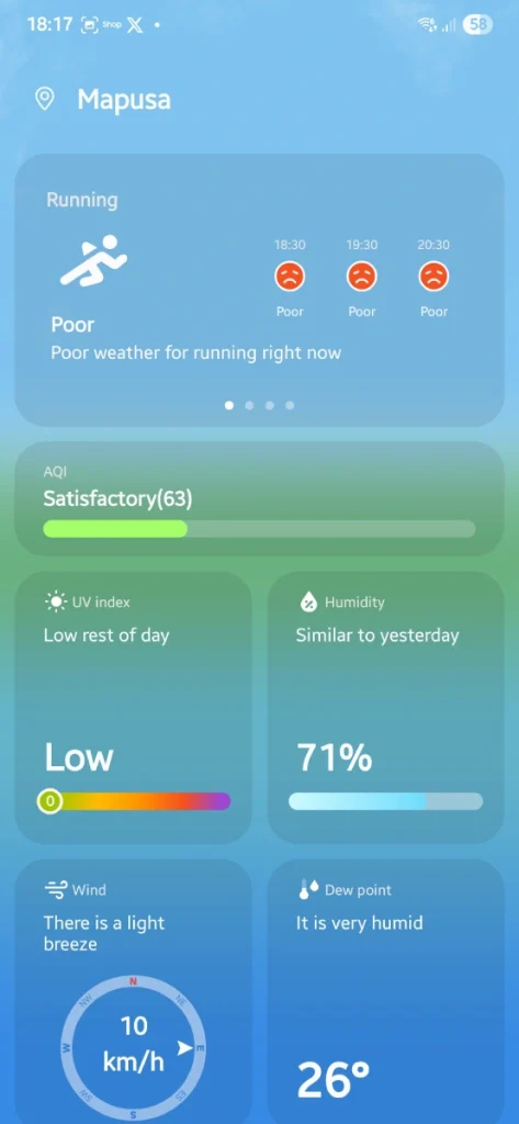 Comment obtenir l'application Météo One UI 8 sur n'importe quel smartphone Galaxy 10 Design de l'application météo One UI 8