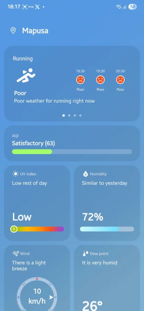 Comment obtenir l'application Météo One UI 8 sur n'importe quel smartphone Galaxy 11 Design de l'application météo One UI 7