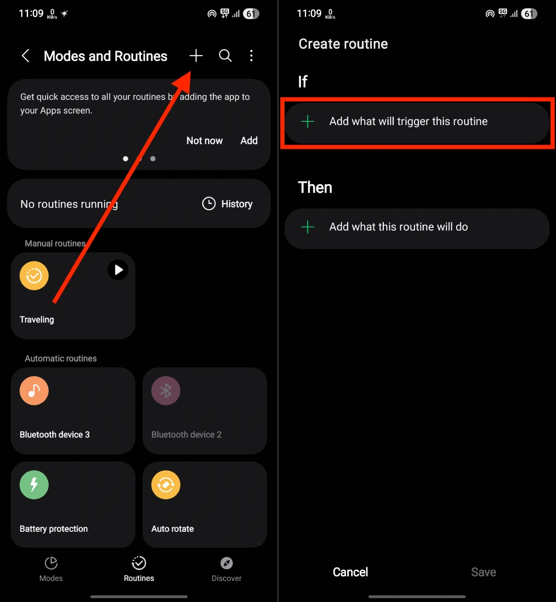 Configurer une Routine Samsung