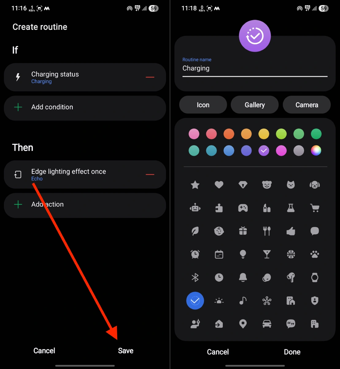 Configurer une Routine Samsung