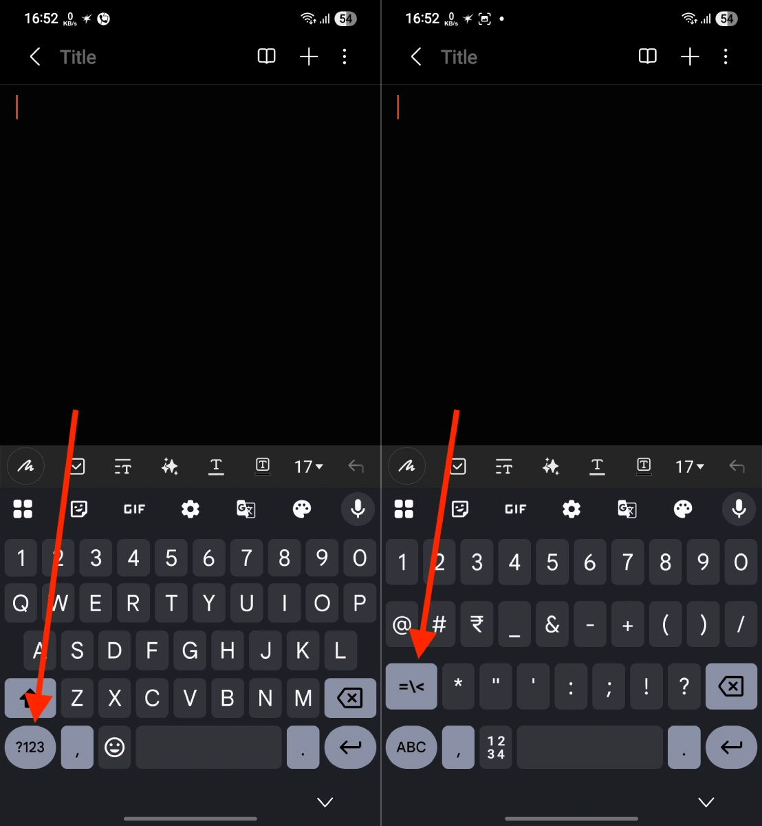 Comment taper la flèche vers le bas (↓) sur PC et mobile 8 Comment taper la flèche bas ↓ sur Android