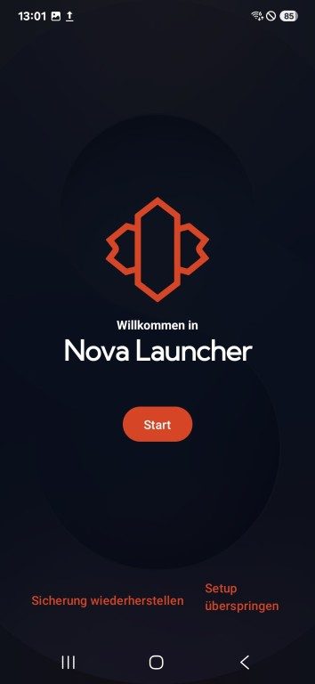 Les meilleurs lanceurs/launcher Android pour une expérience ultime 3 Configurer Nova Launcher au démarrage. (Capture d'écran)