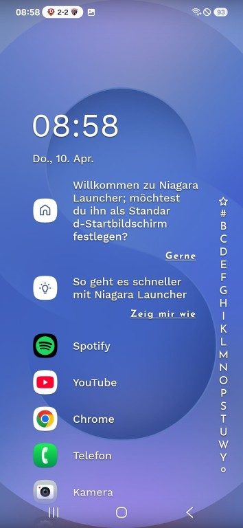 Les meilleurs lanceurs/launcher Android pour une expérience ultime 11 Personnalisation supplémentaire possible. (Capture d'écran)