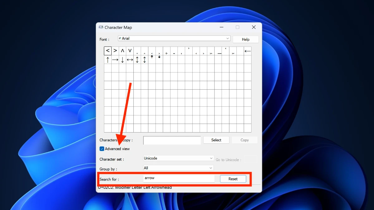 Comment taper la flèche vers le bas (↓) sur PC et mobile 2 Type Down Arrow ↓ Windows