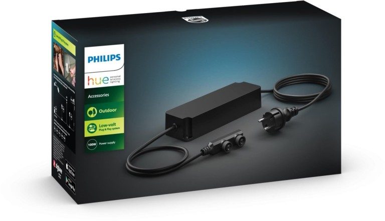 Éclairage de balcon intelligent : créez une ambiance chaleureuse avec Philips Hue 2 Pour un petit balcon, une installation basse tension complète n'est pas indispensable. Mais ce n'est pas un problème avec la bonne alimentation. (Photo : Signify)