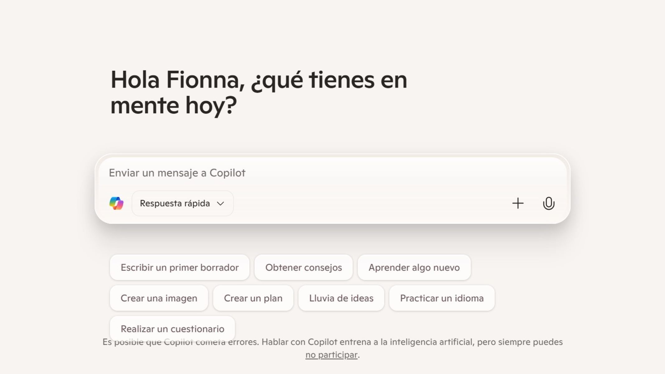 Copilot est une véritable révolution, affirme un expert de Microsoft 2 Microsoft Think Deeper chatbot in Spanish