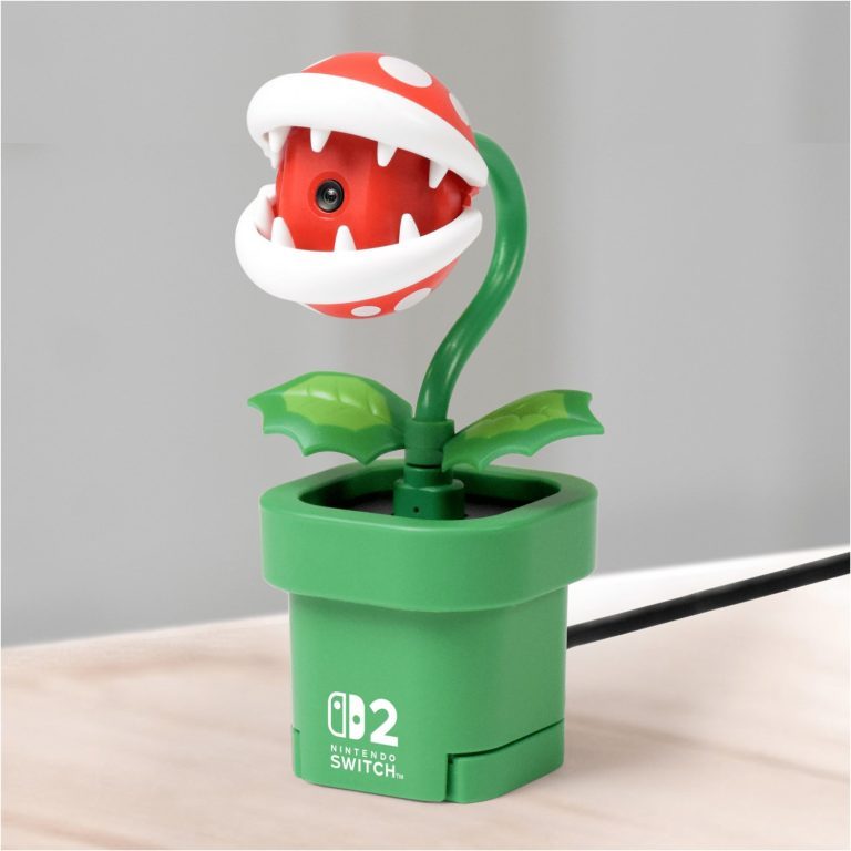 Le guide ultime des accessoires pour Nintendo Switch 2 : manettes, étuis et bien plus encore ! 2 Webcam Piranha Plant pour Switch 2 01