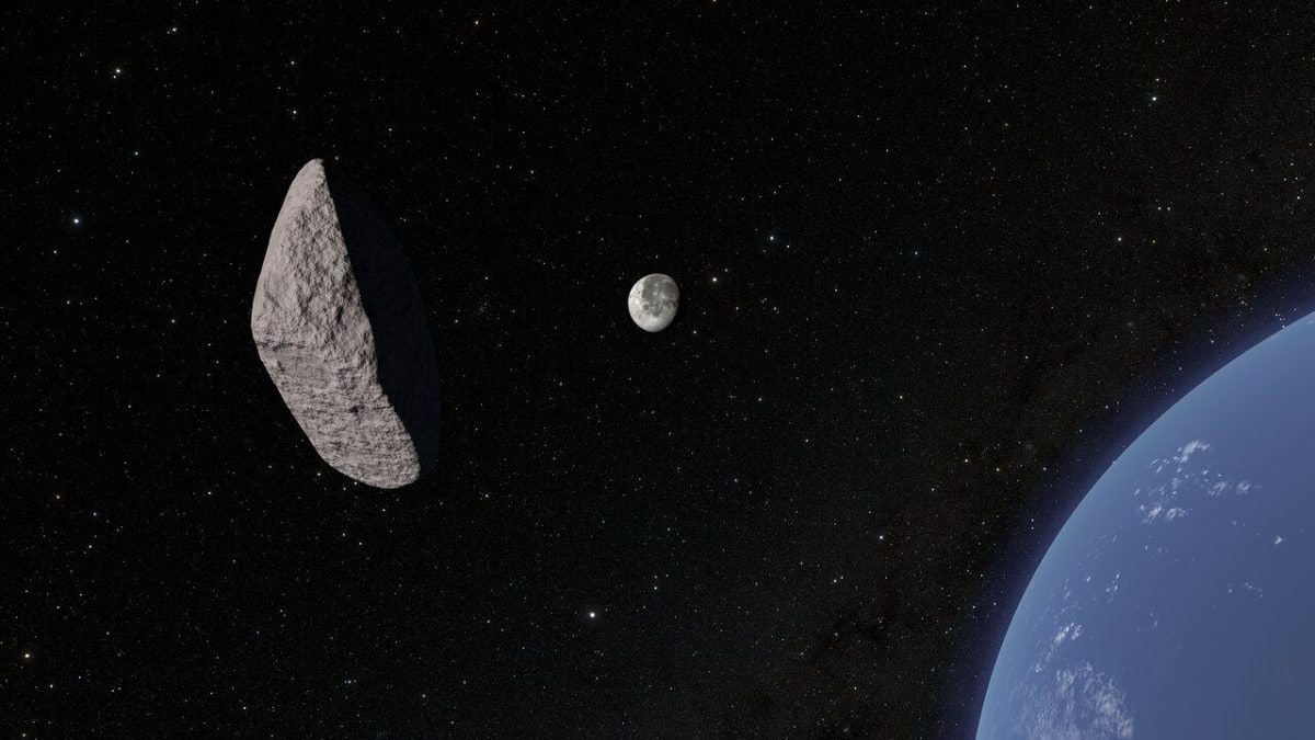 La Lune sous la menace de l'astéroïde 2024 YR4 : le risque d'impact en 2032 s'intensifie 2 Frammento di un render 3D dell'asteroide 2024 YR4 in direzione della Luna. Credit:NOIRLab/NSF/AURA/R. Proctor
