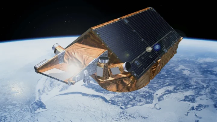 L’Antarctique enregistre une augmentation surprenante de la glace, un phénomène qui renverse des décennies de tendances 3 Illustration de satellite mesurant la glace en Antarctique