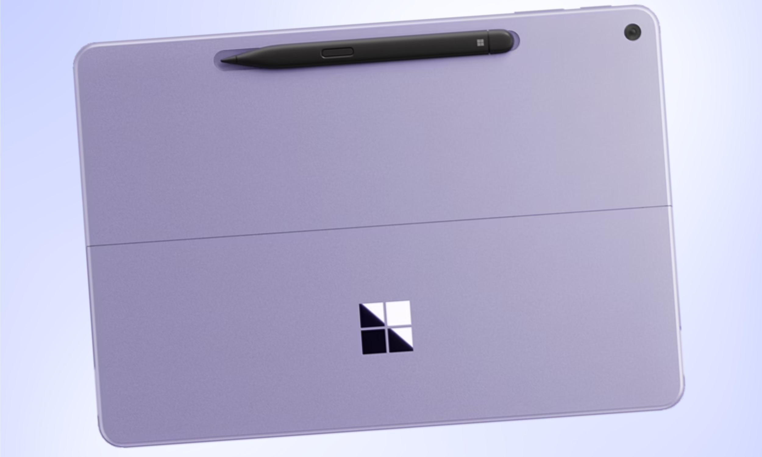 Face arrière du Surface Pro 12 pouces et stylet.