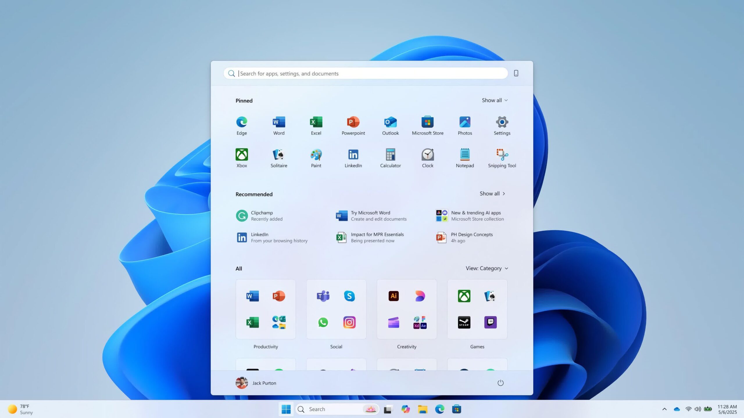Microsoft Dévoile Un Nouveau Menu Démarrer "centré Sur L'humain" Pour
