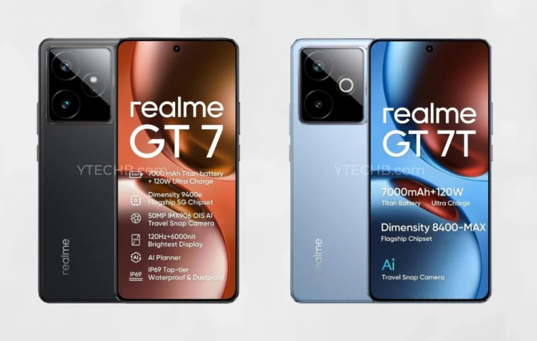 EXCLUSIF – Fuite des caractéristiques complètes et des prix du realme GT 7 et GT 7T 1 EXCLUSIF – Fuite des caractéristiques complètes et des prix du realme GT 7 et GT 7T