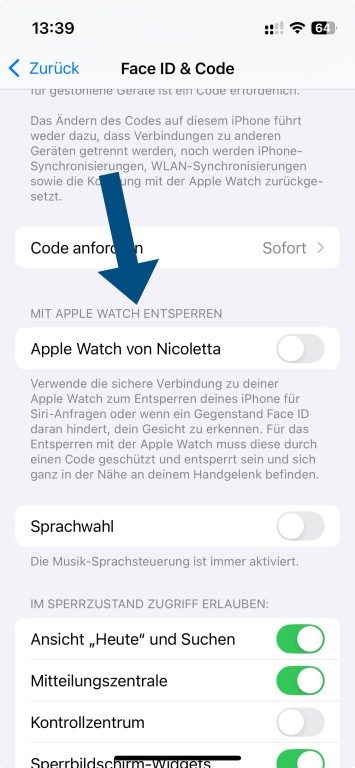 Important ! Découvrez comment utiliser Face ID avec des lunettes de soleil 6 Face ID Apple Watch